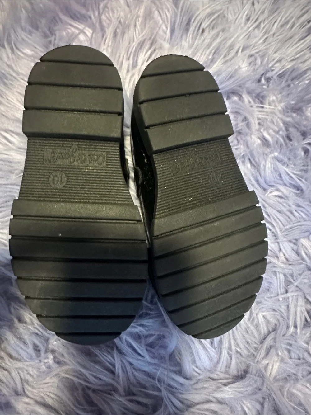 Cat & Jack Black Glitter Mary Jane Shoes with Bow - Kids